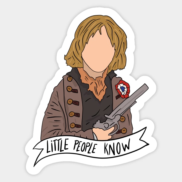 Gavroche - Little People Know Sticker by byebyesally